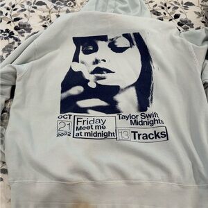 Taylor Swift Midnights Pale Blue Pullover Hoodie